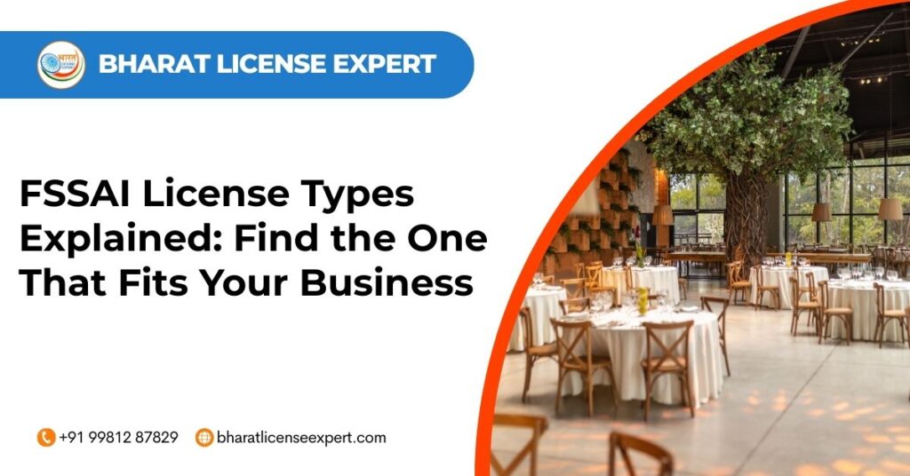 Fssai license types explained find the one that fits your business
