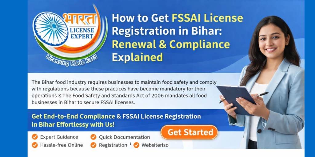 FSSAI license registration in Bihar